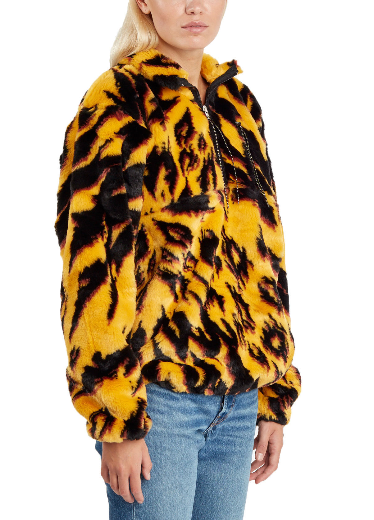 Aries Arise Women's Furry Half Zip $250 NEW | eBay